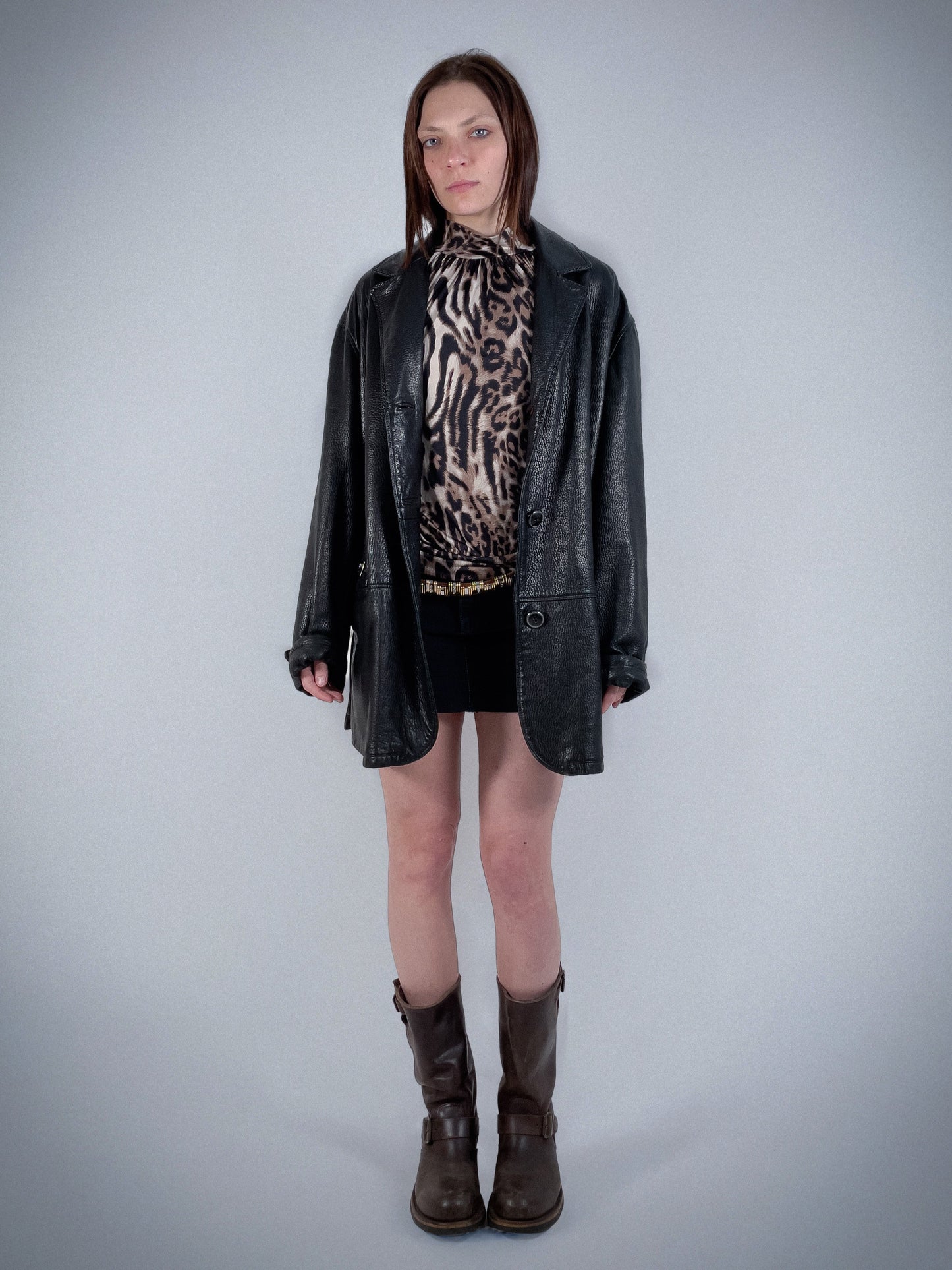 Grainy Leather Jacket