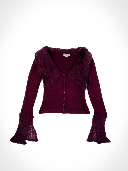 Burgundy Cardigan (set)