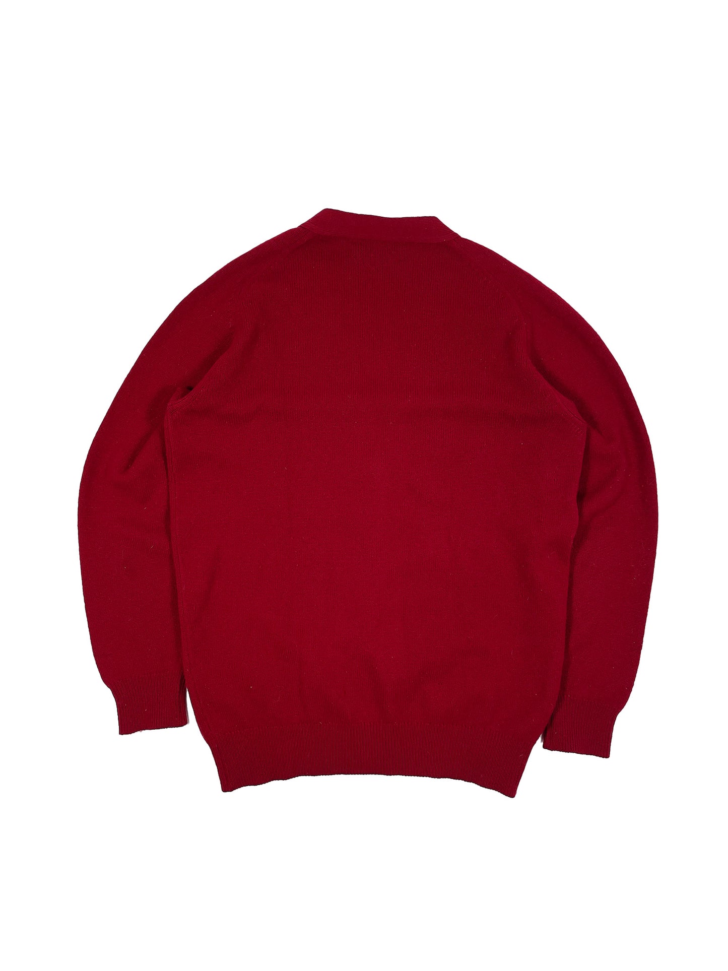 Red Wool Cardigan