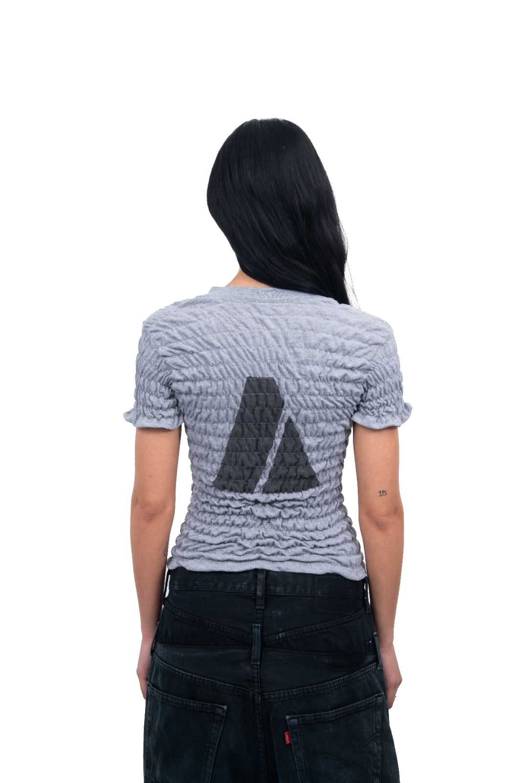 Grey Army Wrinkle Tee