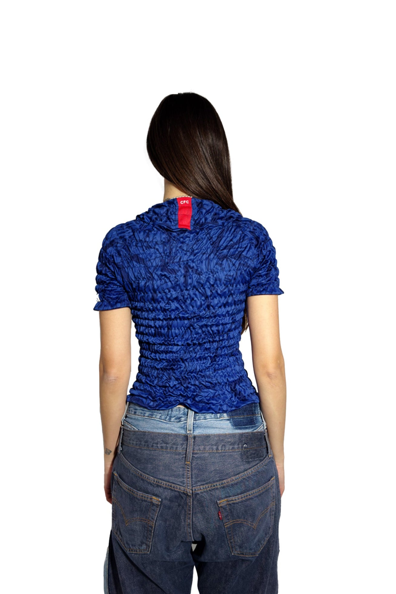 Wrinkle Football Tee - Chelsea