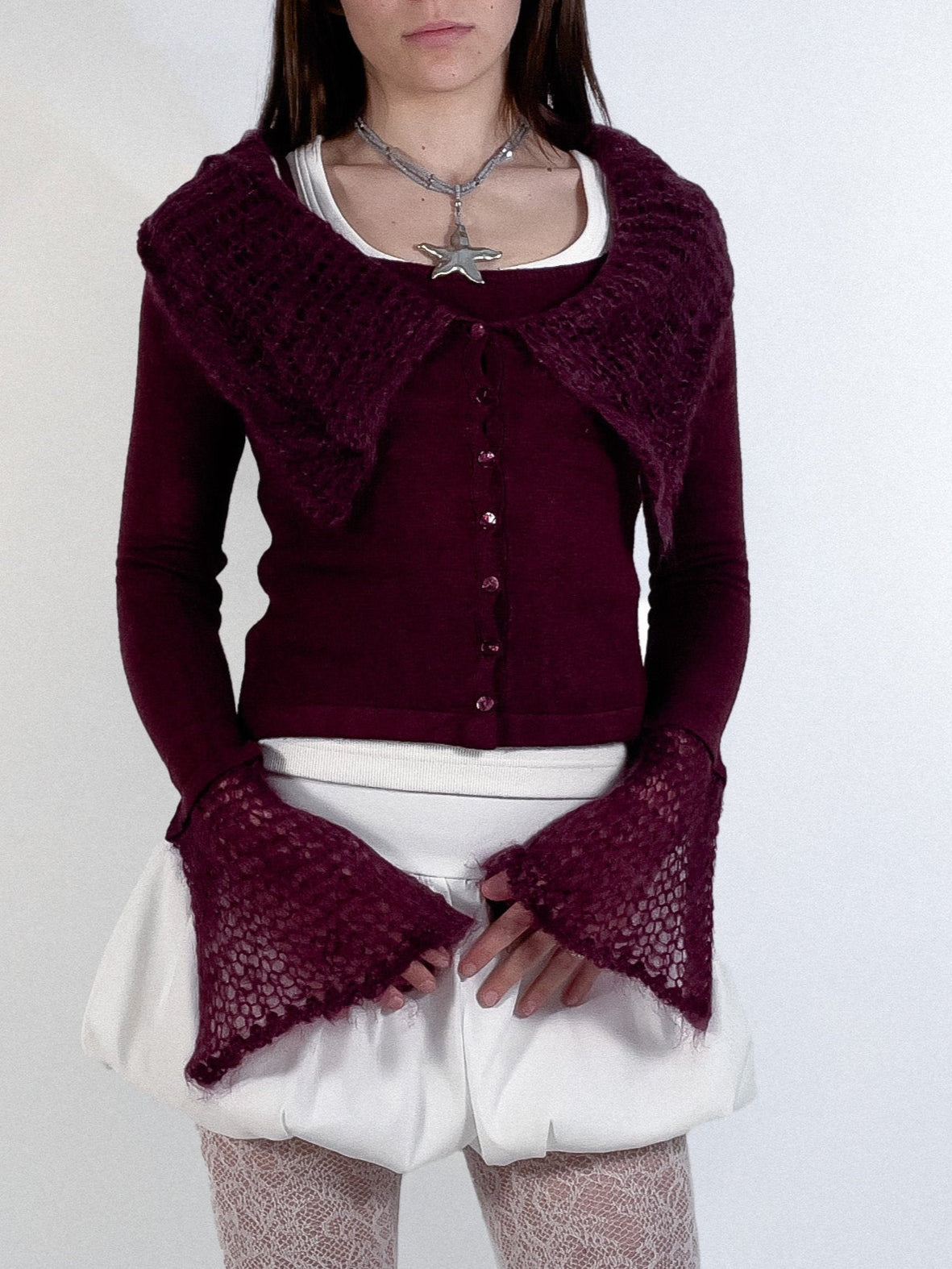 Burgundy Cardigan (set)