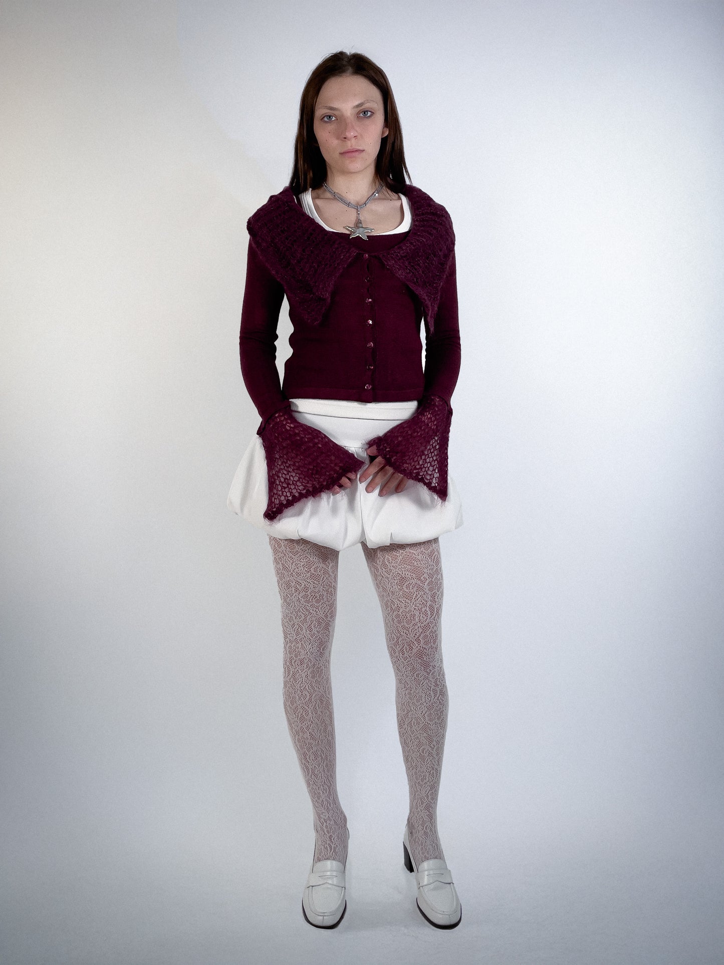 Burgundy Cardigan (set)