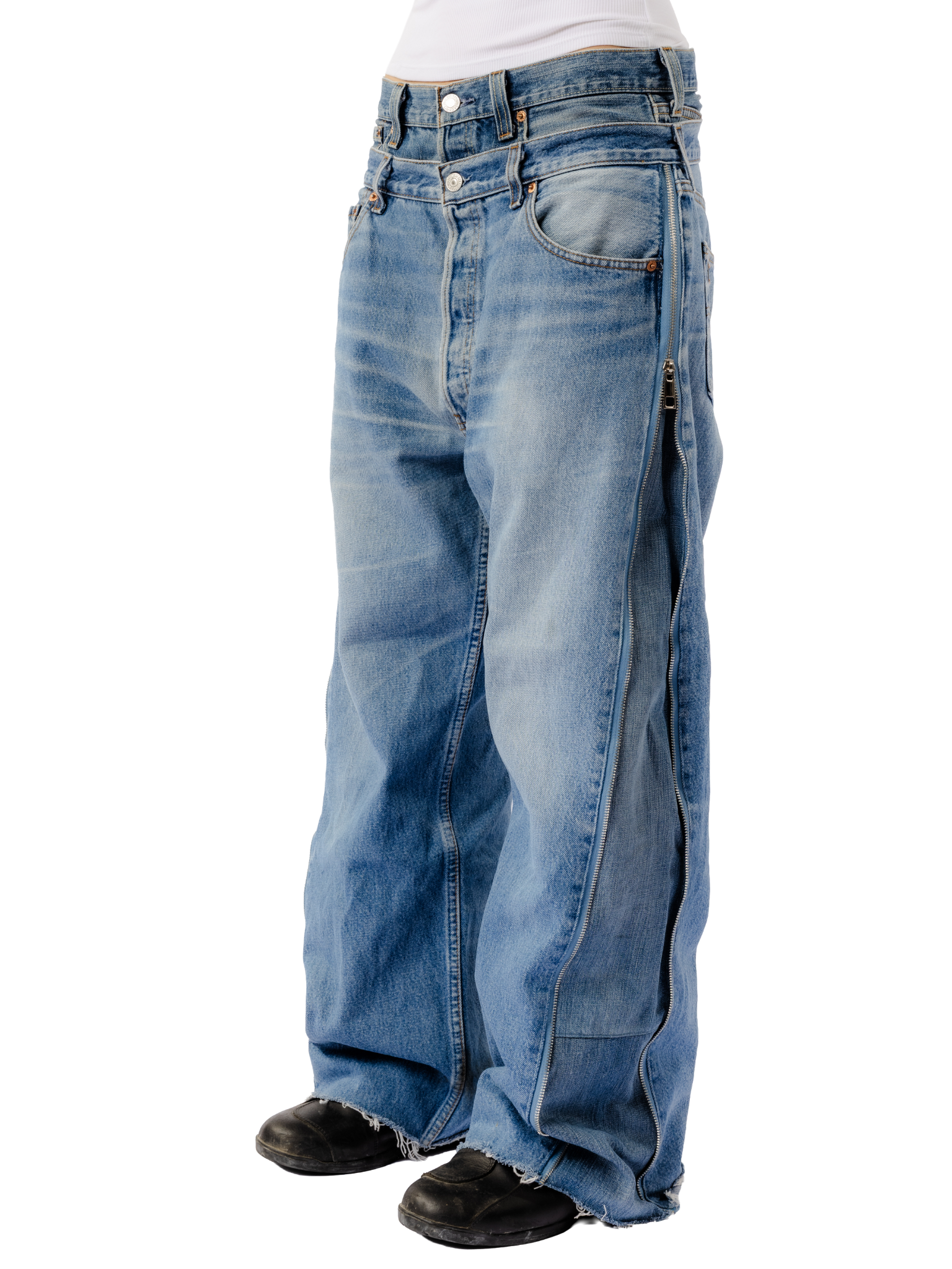 Dual Belt Denim