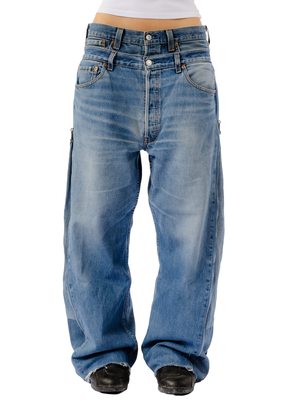 Dual Belt Denim
