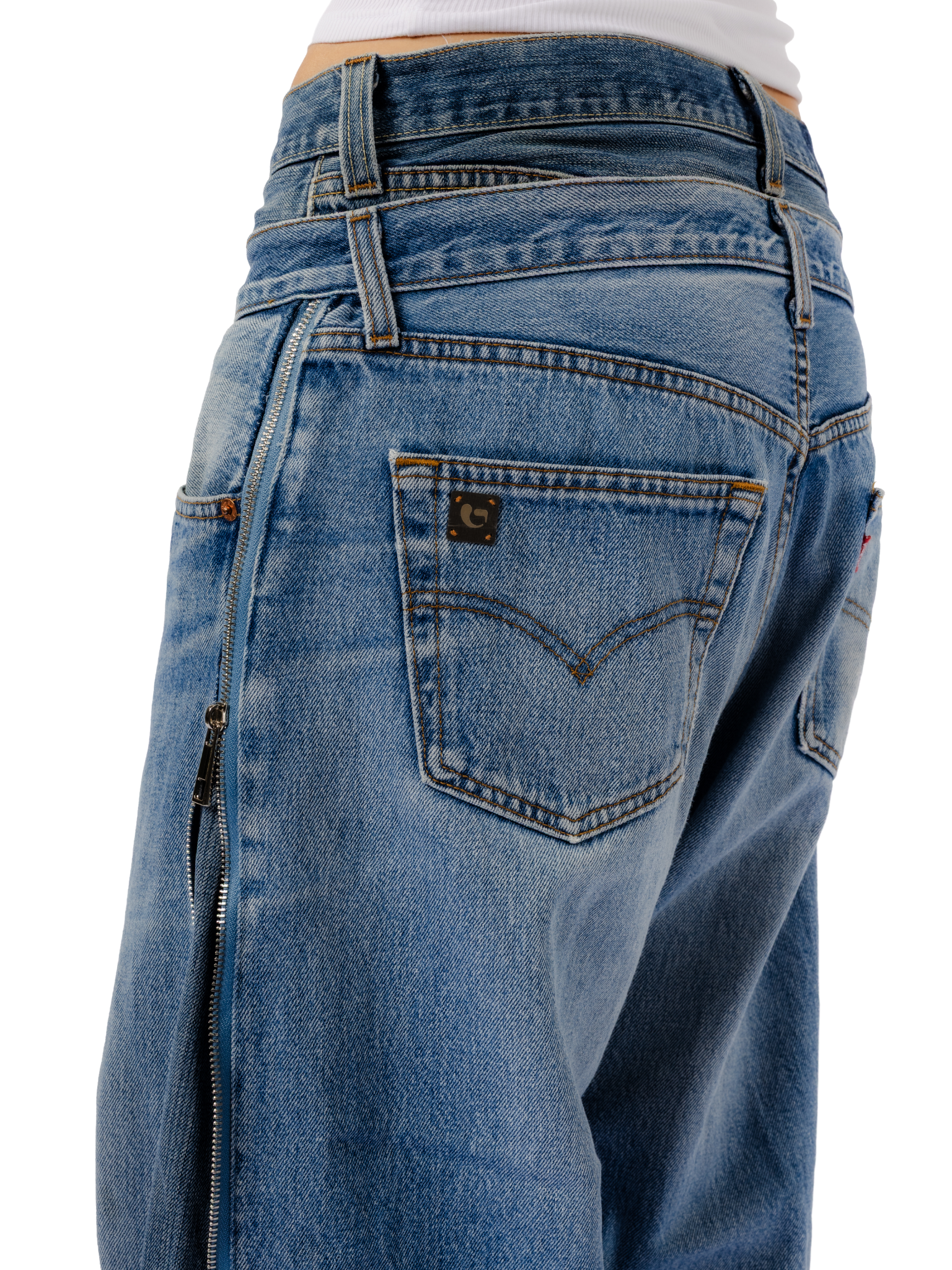 Dual Belt Denim