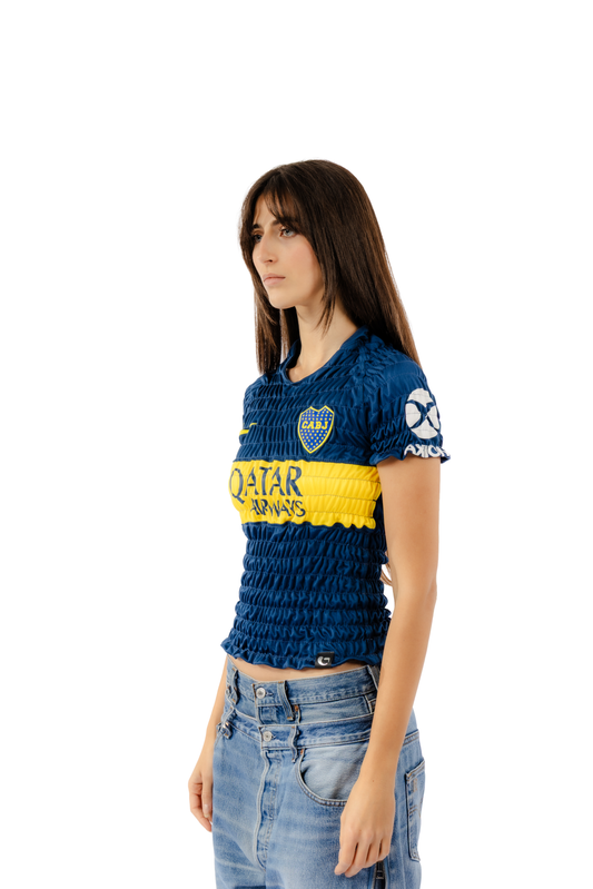 Wrinkle Football Tee - Boca Juniors