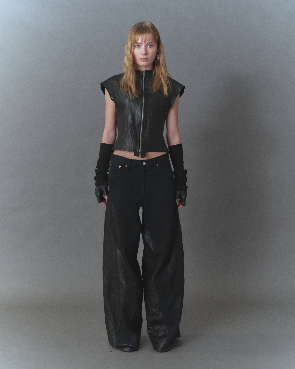 Leather Arch Denim