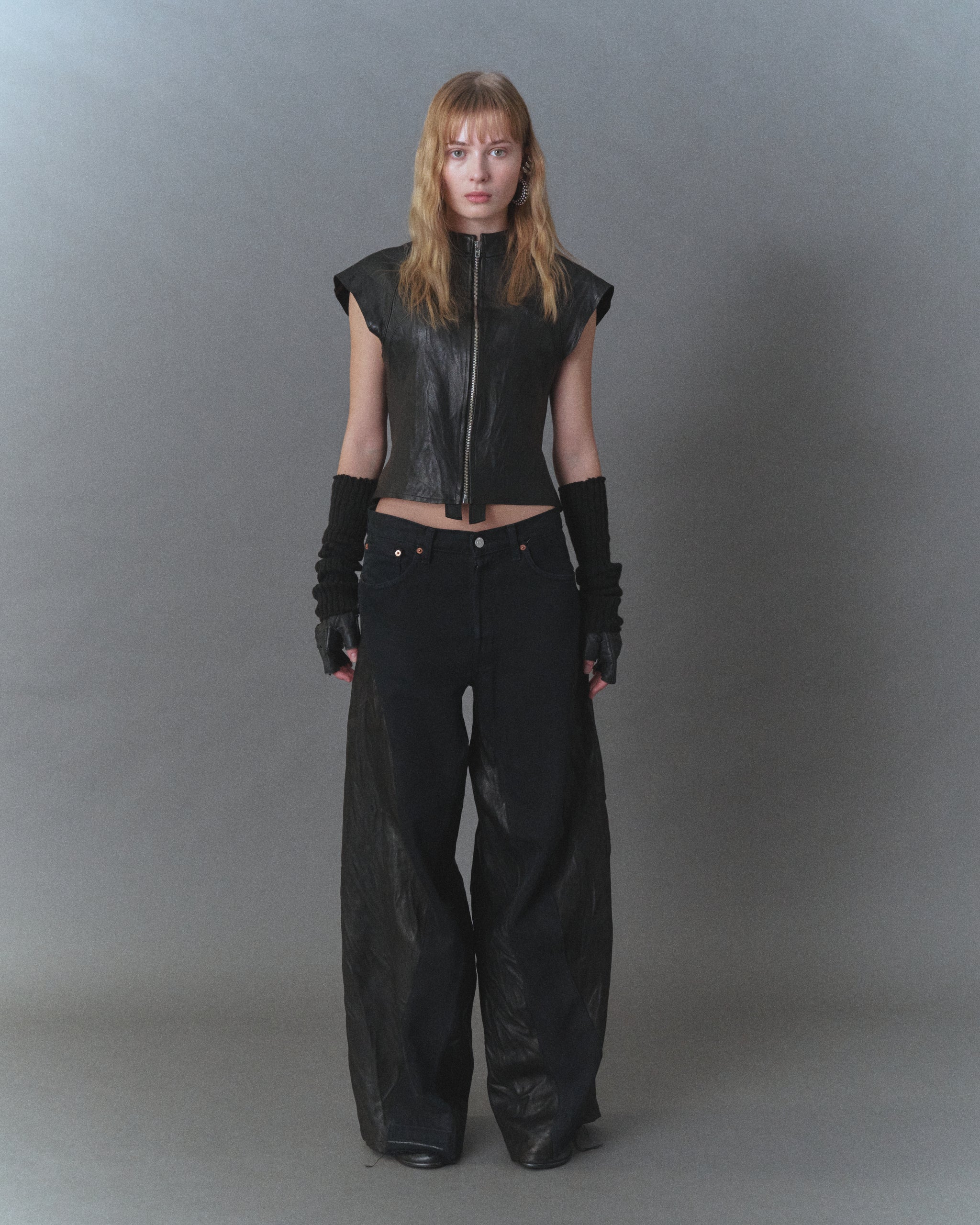 Leather Arch Denim