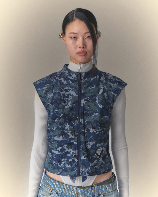Digit Blue Camo Vest