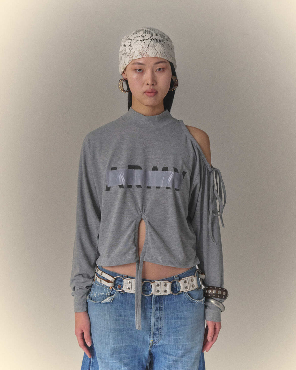 Tape Drawstring Top