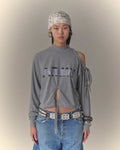 Tape Drawstring Top