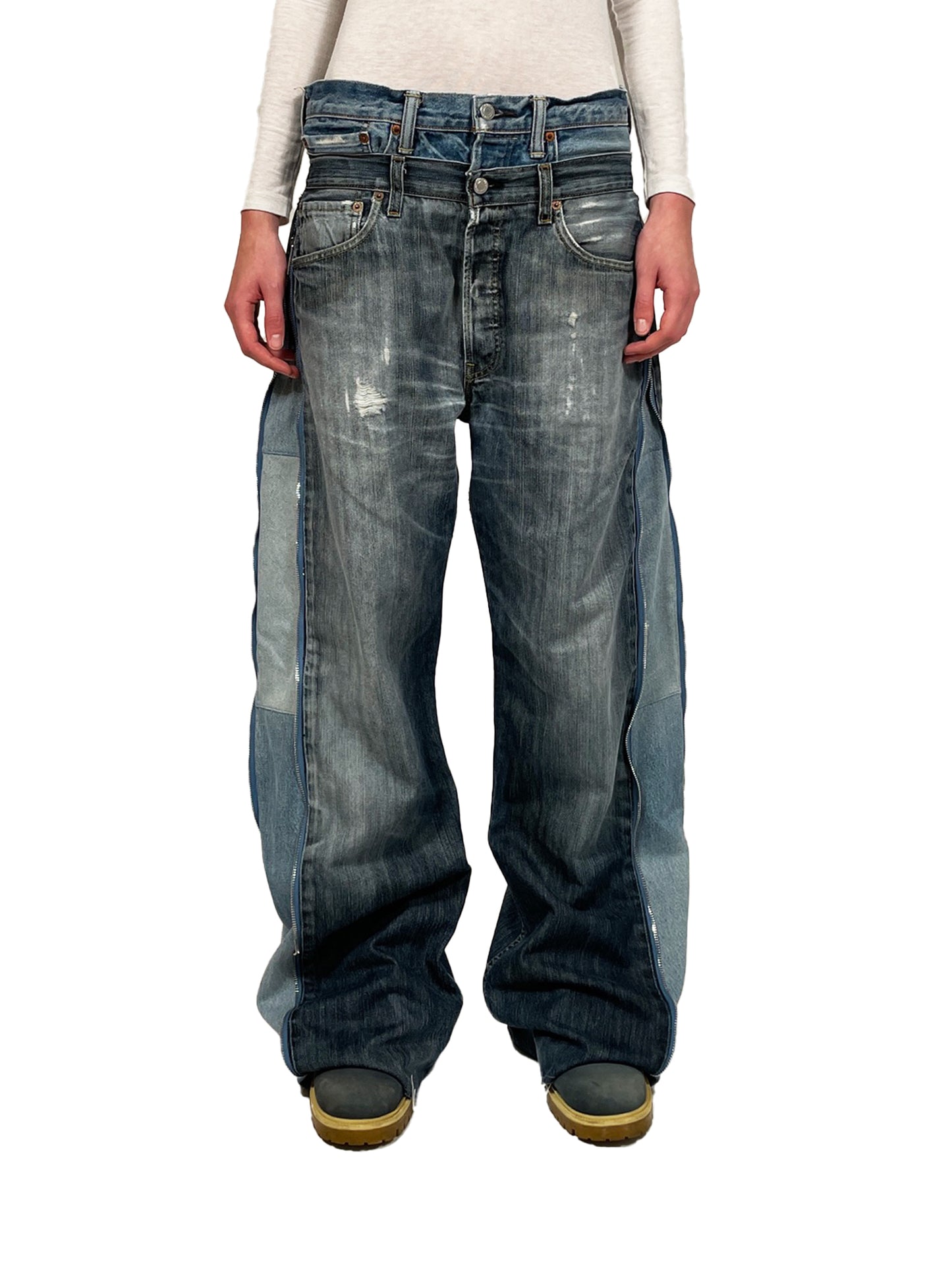 Dual Belt Denim