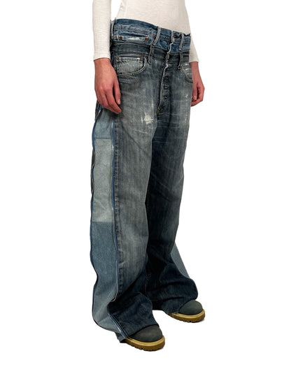 Dual Belt Denim