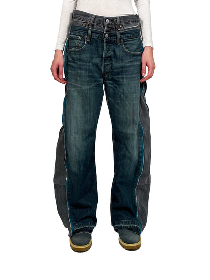 Dual Belt Denim