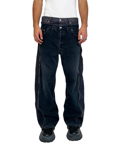 Dual Belt Denim